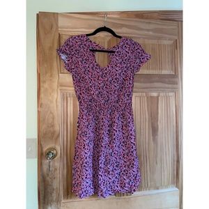 GAP Pink & Blue Floral Mini Dress, Size S